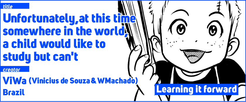 Unfortunately, at this time somewhere in the world, a child would like to study but can’t